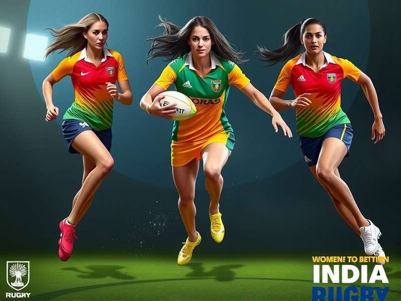 Concept art for upcoming women's rugby mode in Indian Rugby Talents